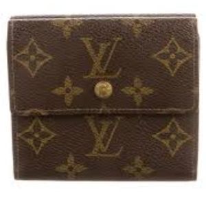 Louis Vuitton "Elise" monogram trifold wallet.